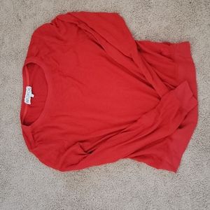 Wildfox Baggy Beach Jumper in Red. Large